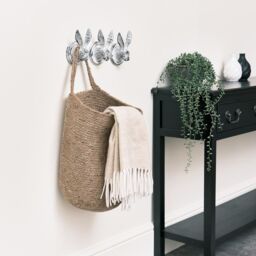 Melody Maison Large Jute Hanging Basket 48cm X 34cm in Light Brown - Size: 48 cm X 34 cm - thumbnail 2