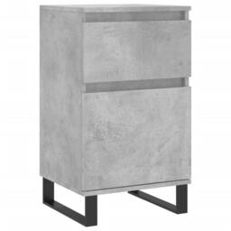 Berkfield Home Sideboards 2 pcs Concrete Grey 40x35x70 cm Engineered Wood - Size: 40 x 35 x 70 cm - thumbnail 5