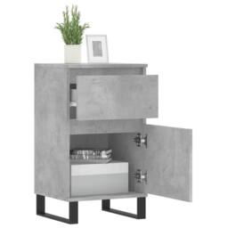 Berkfield Home Sideboards 2 pcs Concrete Grey 40x35x70 cm Engineered Wood - Size: 40 x 35 x 70 cm - thumbnail 4