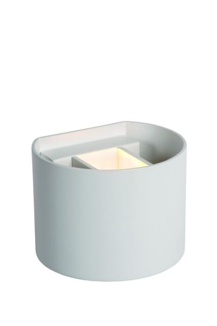 Lucide 'AXI' Non Dimmable Adjustable Up Down Bathroom LED Wall Spotlight in White - image 1
