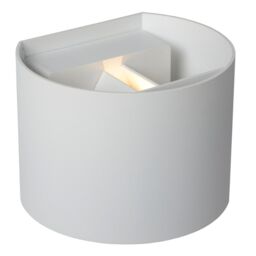 Lucide 'AXI' Non Dimmable Adjustable Up Down Bathroom LED Wall Spotlight in White - thumbnail 4