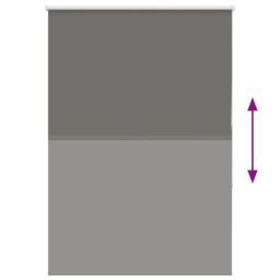 Berkfield Home Roller Blind Blackout Grey 90x150 cm Fabric Width 85.7 cm Polyester - thumbnail 5