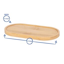 Harbour Housewares 2pc Glass Soap Dispenser Set with Bamboo Tray & Labels - 500ml - White in Green - thumbnail 4