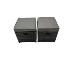 Fimous Garden Outdoor Furniture Set with 3 Stools Dark Grey Mixed - thumbnail 6