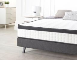 Somnior Siesta Stretch Pillowtop Pocket Mattress with Reflex Foam for Back Support in White - Size: Single - thumbnail 4