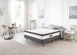 Somnior Siesta Stretch Pillowtop Pocket Mattress with Reflex Foam for Back Support in White - Size: Single - thumbnail 1
