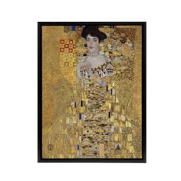 "Artery8 Portrait of Adele Bloch Bauer I Framed Canvas Wall Art Print Klimt in Gold - Size: W24"" x H32""" - thumbnail 1