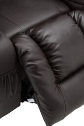 More4Homes Caesar Manual Recliner Bonded Leather 2+3 Seater Sofa Set in Brown - thumbnail 7