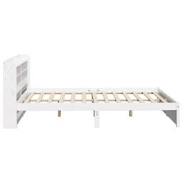 Berkfield Home Bed Frame with Headboard without Mattress White 120x200 cm - Size: Small Double - thumbnail 7