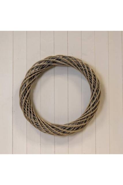 KDMD Grey Round Thick Willow Wreath - 50mm - image 1