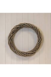 KDMD Grey Round Thick Willow Wreath - 50mm - thumbnail 1