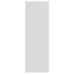 Berkfield Home Corner Cabinet White 33x33x100 cm Engineered Wood - Size: 33 x 33 x 100 cm - thumbnail 6