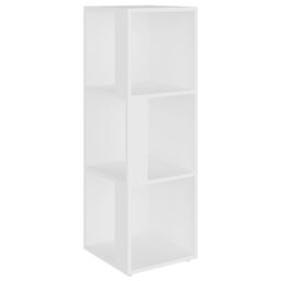 Berkfield Home Corner Cabinet White 33x33x100 cm Engineered Wood - Size: 33 x 33 x 100 cm - thumbnail 2