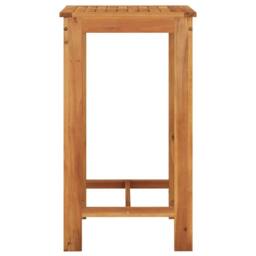 Berkfield Home Beautiful 5 Piece Garden Bar Set Black Solid Wood Acacia & Poly - thumbnail 7