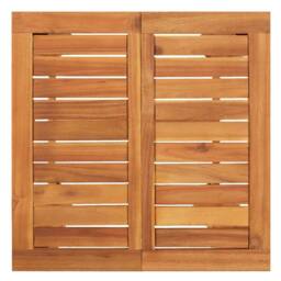 Berkfield Home Beautiful 5 Piece Garden Bar Set Black Solid Wood Acacia & Poly - thumbnail 8