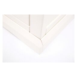 Cabinet Bits Cosenza 3 Drawer Desk - Dressing Table Chrome Cup Handle in Off-White - thumbnail 5