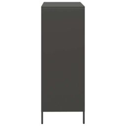 Berkfield Home Highboard Black 68x39x103.5 cm Steel - thumbnail 6