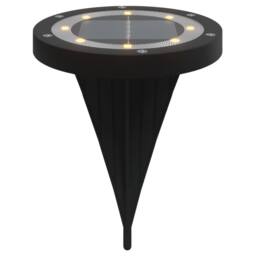 Berkfield Home Solar Ground Lights with Ground Spikes Outdoor 12 pcs Warm White in Black - thumbnail 3