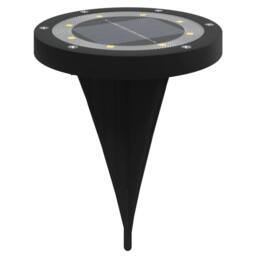 Berkfield Home Solar Ground Lights with Ground Spikes Outdoor 12 pcs Warm White in Black - thumbnail 5