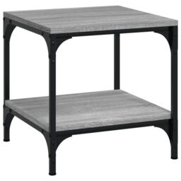 Berkfield Home Side Tables 2 pcs Grey Sonoma 40x40x40 cm Engineered Wood - Size: 40 x 40 x 40 cm - thumbnail 5