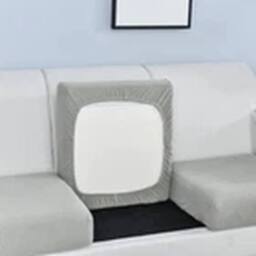 Havendro 3 Seater Light Grey Sofa Seat Cushion Covers Couch Protector