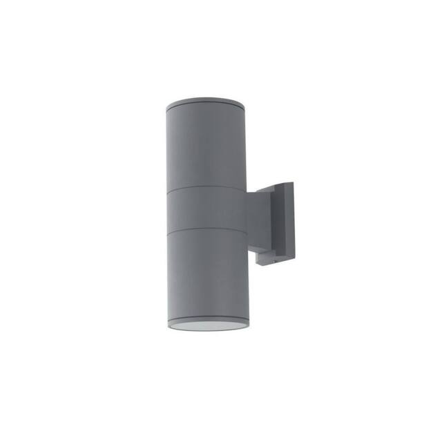 Netlighting JUMP Outdoor 2 Light Up Down Light Silver IP44 30x17x10.5cm - Size: 30x17x10.5 cm