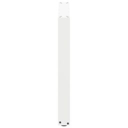 Berkfield Home Coffee Table Legs U-Shaped 3 pcs White 90x(72-73) cm Steel - thumbnail 6