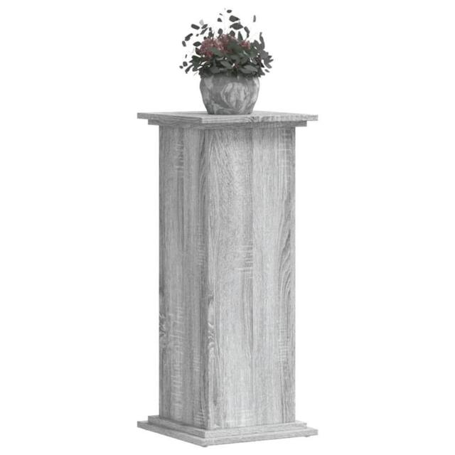 Berkfield Home Plant Stand Grey Sonoma 33x33x80 cm Engineered Wood - Size: 33 x 33 x 80 cm - image 1