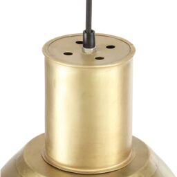 Berkfield Home Hanging Lamp 25 W Brass Round 28.5 cm E27 in Gold - thumbnail 6