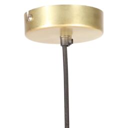 Berkfield Home Hanging Lamp 25 W Brass Round 28.5 cm E27 in Gold - thumbnail 5