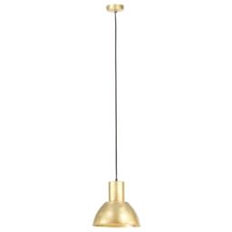 Berkfield Home Hanging Lamp 25 W Brass Round 28.5 cm E27 in Gold - thumbnail 3