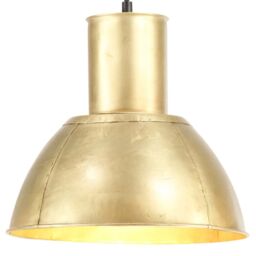 Berkfield Home Hanging Lamp 25 W Brass Round 28.5 cm E27 in Gold