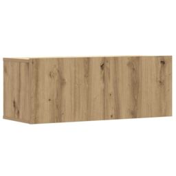 Berkfield Home 5 Piece TV Cabinet Set Wall-mounted Artisan Oak Engineered Wood in Brown - thumbnail 4