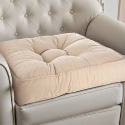 NESTLUNE Beige Thick Cotton Seat Cushion For Garden Dining - Size: 100 cm x 190 cm - thumbnail 5