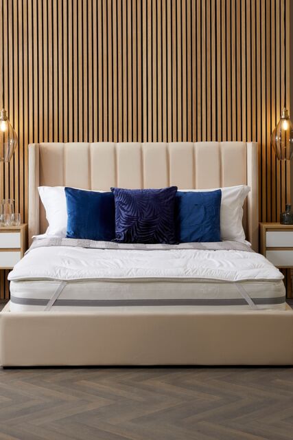 Snuggledown Luxurious Hotel Temperature Control Mattress Topper in White - Size: Single - image 1