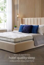 Snuggledown Luxurious Hotel Temperature Control Mattress Topper in White - Size: Single - thumbnail 3