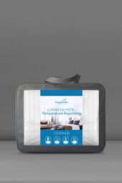 Snuggledown Luxurious Hotel Temperature Control Mattress Topper in White - Size: Single - thumbnail 6