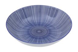 Orsina Unique 12 Piece Blue & White Dinner Set, Dolomite Dinnerware Plates & Bowls, Scratch-Resistant Crockery Set - thumbnail 3