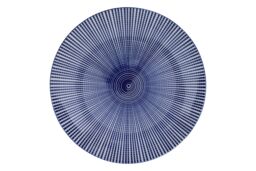Orsina Unique 12 Piece Blue & White Dinner Set, Dolomite Dinnerware Plates & Bowls, Scratch-Resistant Crockery Set - thumbnail 2