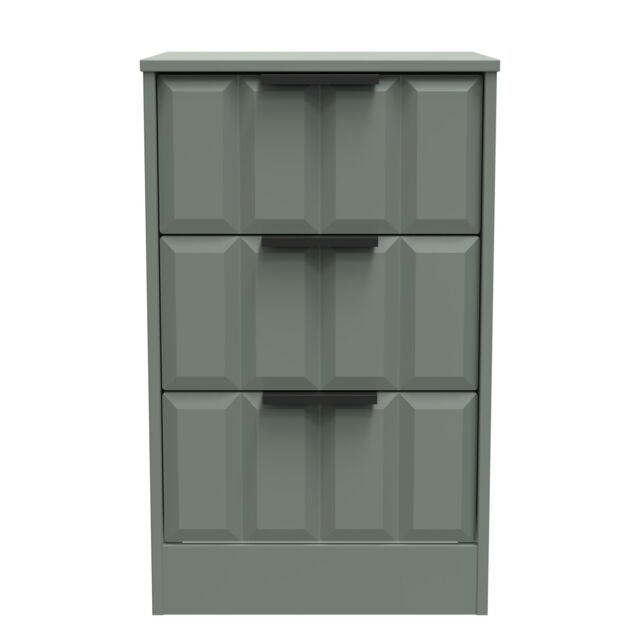 Ready Assembled 2 U Seattle 3 Drawer Bedside Cabinet (Ready Assembled) in Pale Green - image 1