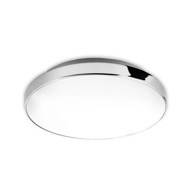BRILONER White Chrome IP44 13W LED Ceiling Light - image 1
