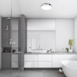 BRILONER White Chrome IP44 13W LED Ceiling Light - thumbnail 5