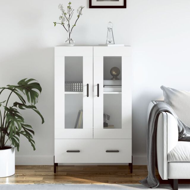 Berkfield Home Highboard White 69.5x31x115 cm Engineered Wood - image 1