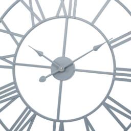 Home Garden Direct EOS - Skeleton Wall Clock with Roman Numerals - 60x60cm in Grey - Size: 60x60 cm - thumbnail 2