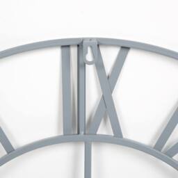 Home Garden Direct EOS - Skeleton Wall Clock with Roman Numerals - 60x60cm in Grey - Size: 60x60 cm - thumbnail 3