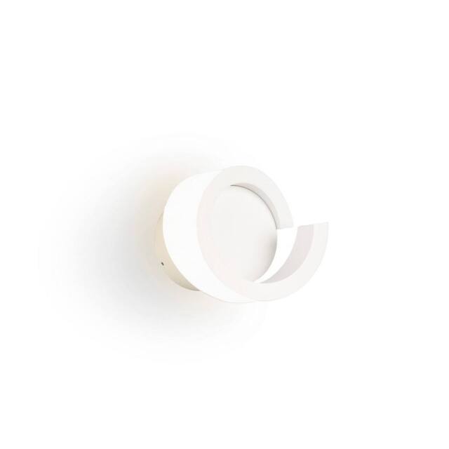 Netlighting Tsunami 1 Light Round Wall Lamp 12W LED 3000K 900lm Sand White - image 1