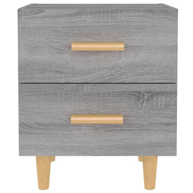 Berkfield Home Beautiful Bed Cabinets 2 pcs Grey Sonoma 40x35x47.5 cm - image 1