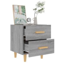 Berkfield Home Beautiful Bed Cabinets 2 pcs Grey Sonoma 40x35x47.5 cm - thumbnail 6