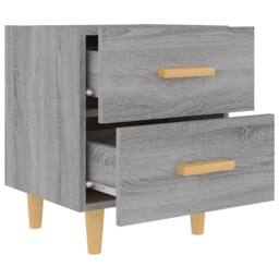 Berkfield Home Beautiful Bed Cabinets 2 pcs Grey Sonoma 40x35x47.5 cm - thumbnail 5