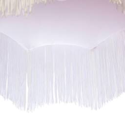 Happy Homewares Classic Chic Victorian Shape Pendant Light Shade in Blush Pink Velvet - thumbnail 4